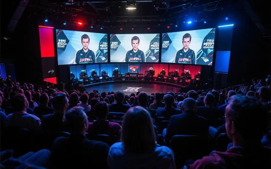 电竞舞台与观众